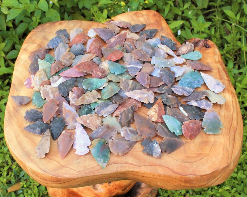 Agate Arrowheads New Replica Choose How Many Pieces Etsy