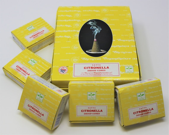 Satya Citronella Incense Cones: Choose How Many