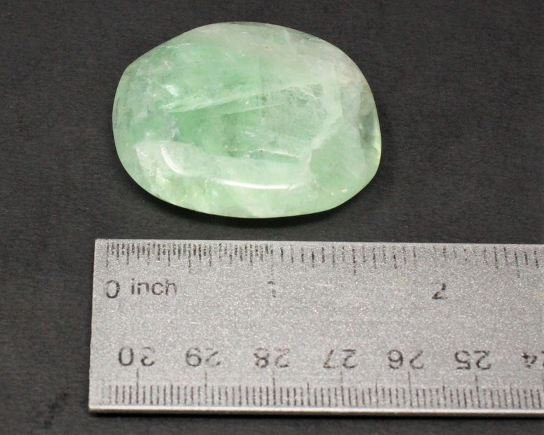 Fluorite Palm Stone: MEDIUM Rounded Shape smooth Polished - Etsy