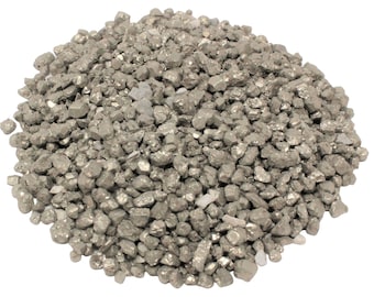 Pyrite Semi Tumbled Gemstone Mini Chips 5 - 10 mm: Choose Ounces or lb Loose Wholesale Bulk Lots (Pyrite Chips, Mini Pyrite Crystals)