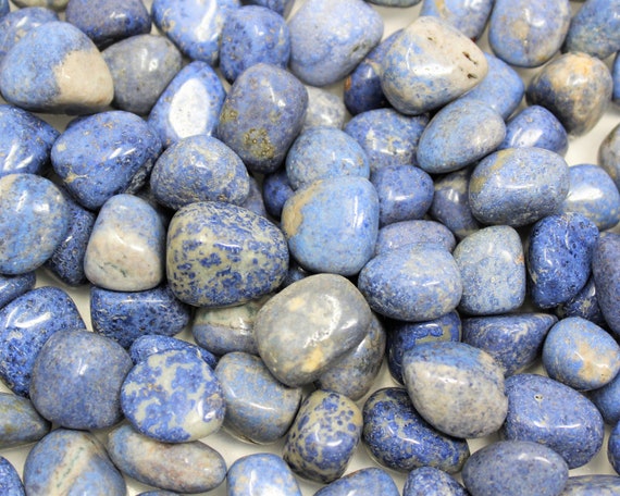 Dumortierite Tumbled Stones: Choose Ounces or lb Bulk Wholesale Lots (Premium Quality 'A' Grade)