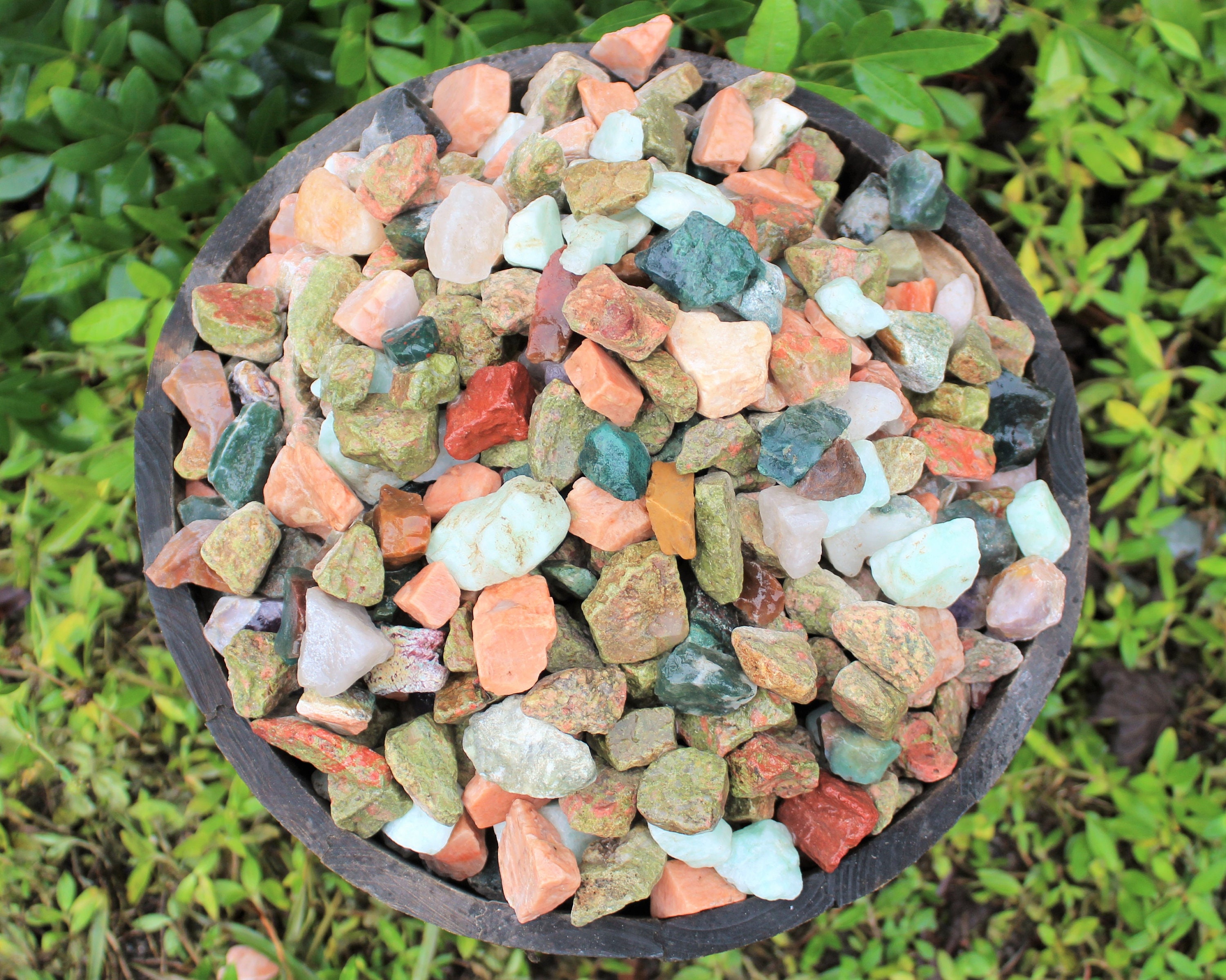 3 lb Bulk Lot Rough Natural Gemstones 'India Mix' Etsy