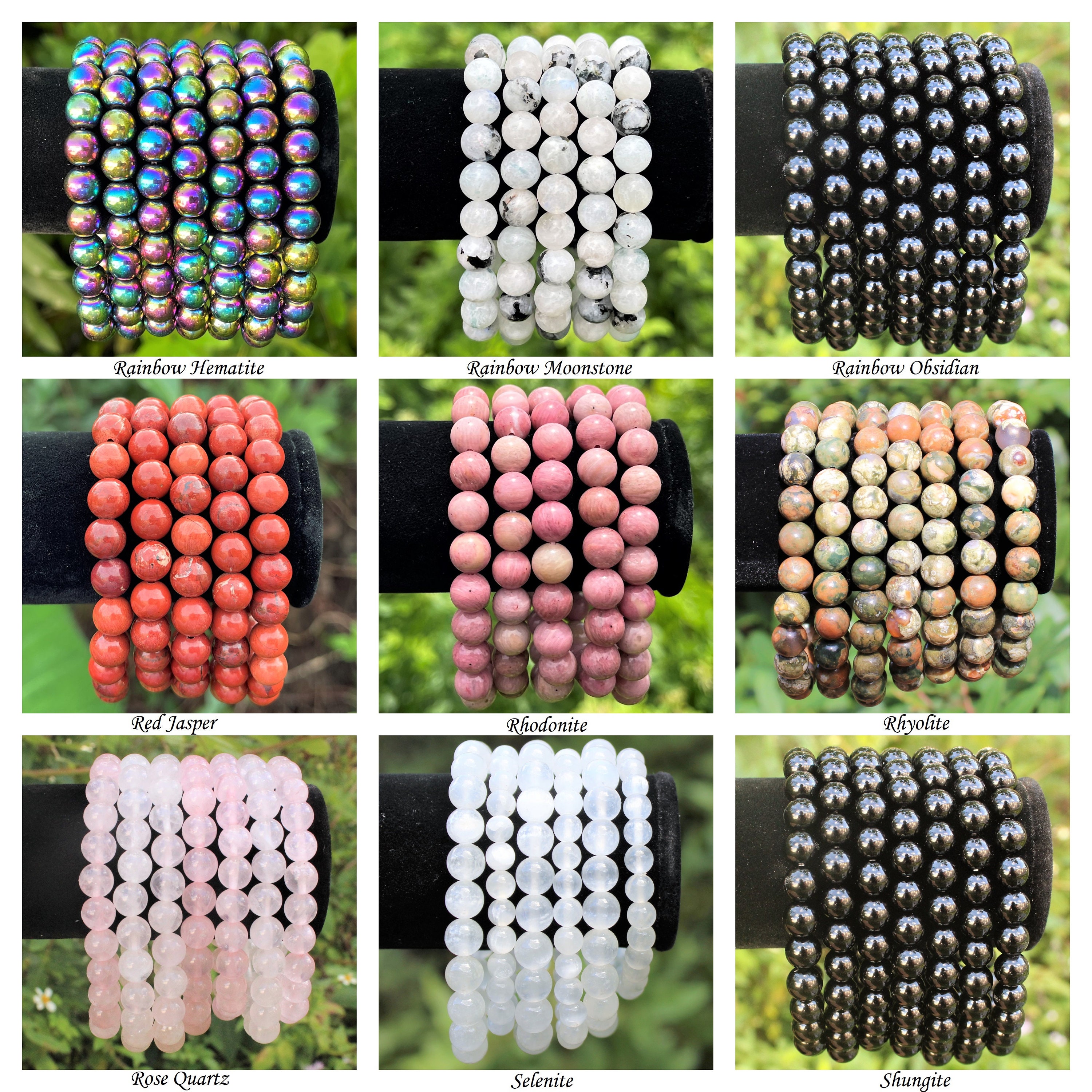 Natural Freeform Big Tumbled Gemstone Beads Bracelet, Stretch Bracelets,  Bead about 8-12mm, Priced 1pcs
