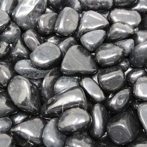Shungite Tumbled Stones: Choose Ounces or lb Bulk Wholesale Lots (Premium Quality Natural Shungite Crystals)