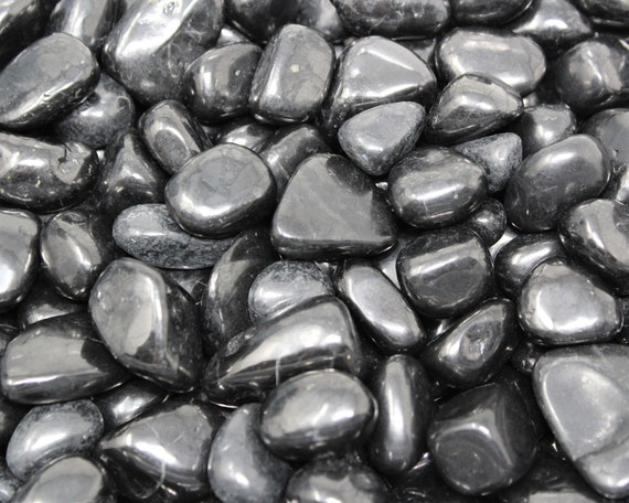 Shungite Tumbled Stones: Choose Ounces or lb Bulk Wholesale Lots (Premium Quality Natural Shungite Crystals)