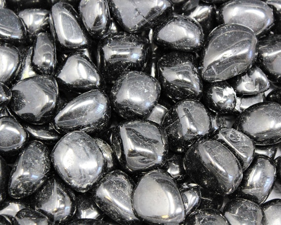 Jet Tumbled Stones: Choose Ounces or lb Bulk Wholesale Lots (Premium Quality 'A' Grade)