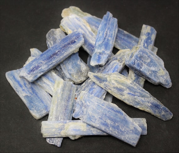 Blue Kyanite Blades & Pieces 2 oz (1/8 lb) lot (Premium Quality 'A' Grade Blue Kyanite Crystals)