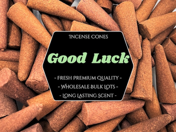 GOOD LUCK Incense Cones: Choose 10, 20, 50, 100 or 200 Bulk Lots