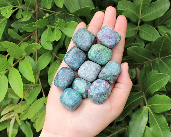 Ruby Fuchsite Tumbled Stones: Choose How Many Pieces (Premium Quality 'A' Grade)