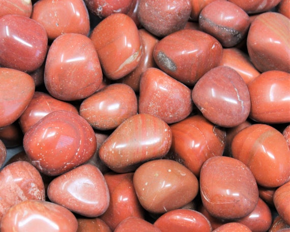 Red Jasper Tumbled Stones: Choose Ounces or lb Bulk Wholesale Lots (Premium Quality 'A' Grade)