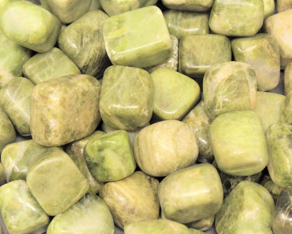 Vesuvianite Tumbled Stones: Choose Ounces or lb Bulk Wholesale Lots (Premium Quality 'A' Grade)