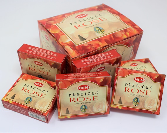 Hem Precious Rose Incense Cones: Choose How Many