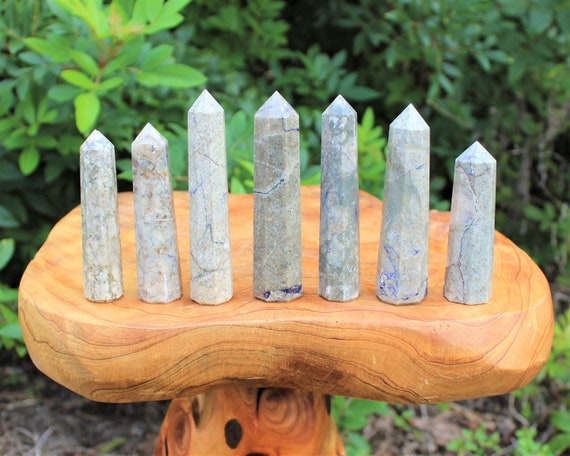 Tiffany Stone Obelisk, 3 - 4" (8-Sided 'A' Grade Tiffany Stone Crystal Tower, Crystal Healing)