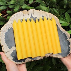 Yellow Taper Candles, LARGE 6" Tall - Choose How Many (Wholesale Altar, Spell & Ritual Candles)