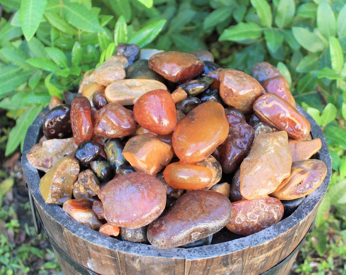 Rough Natural Carnelian Stones: Choose Ounces or lb Bulk Wholesale Lots (Premium Quality 'A' Grade, Brazilian)