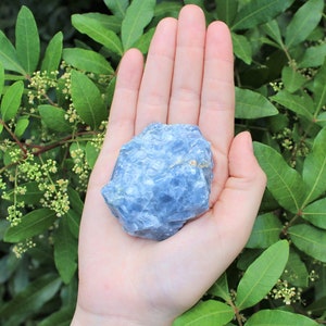 LARGE Rough Blue Calcite Natural Chunk, 2" - 3": Choose How Many Pieces (Premium Quality 'A' Grade)