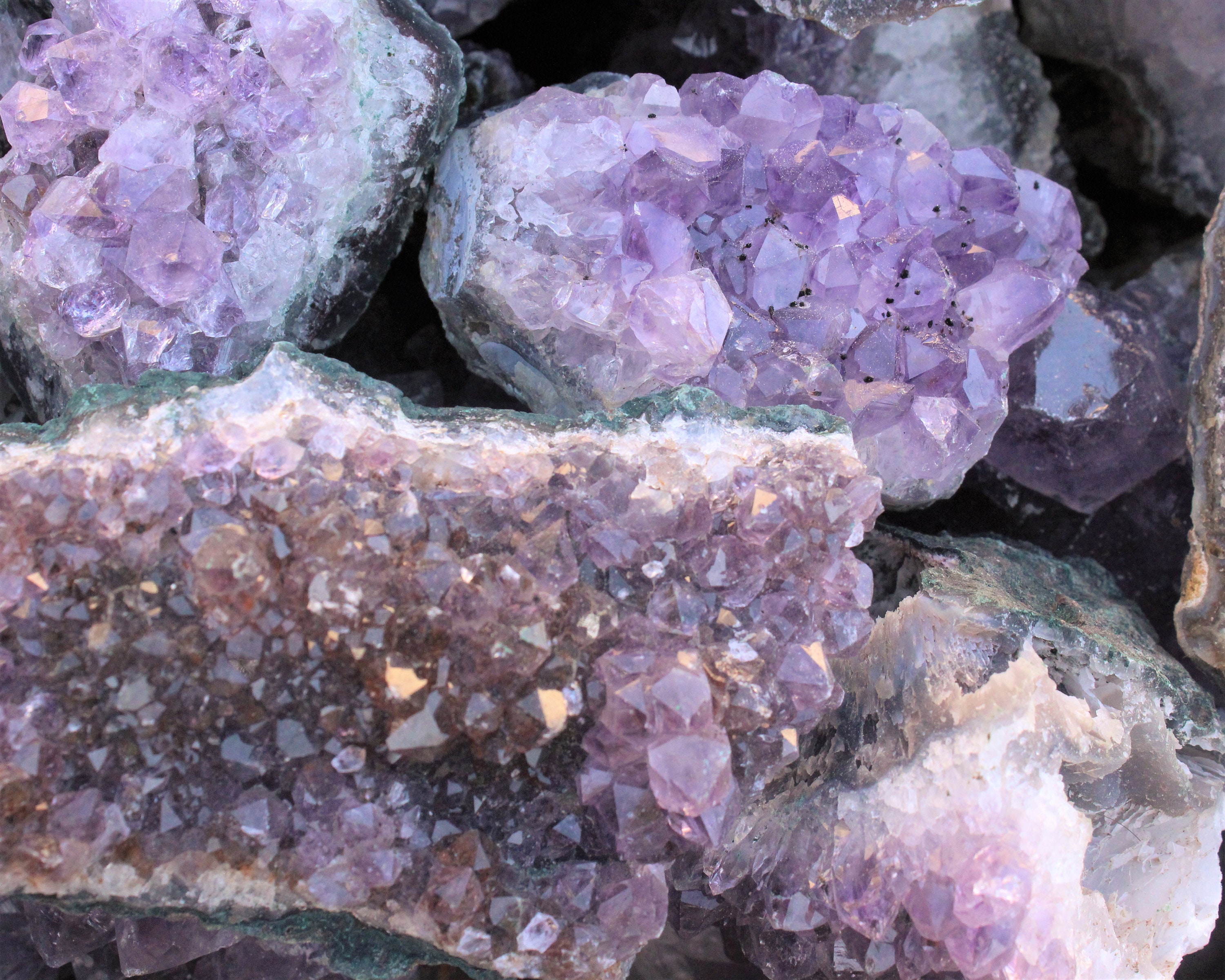 Raw Amethyst Crystal Cluster Geode - Grade B