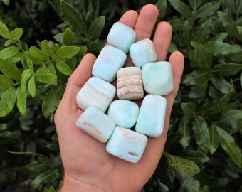 Caribbean Calcite Tumbled Stones: Choose How Many Pieces (Premium Quality 'A' Grade)