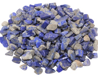 Lapis Lazuli Semi Tumbled Mini Crystal Chips 4-15 mm: Loose Wholesale Lots (Lapis Gemstones)