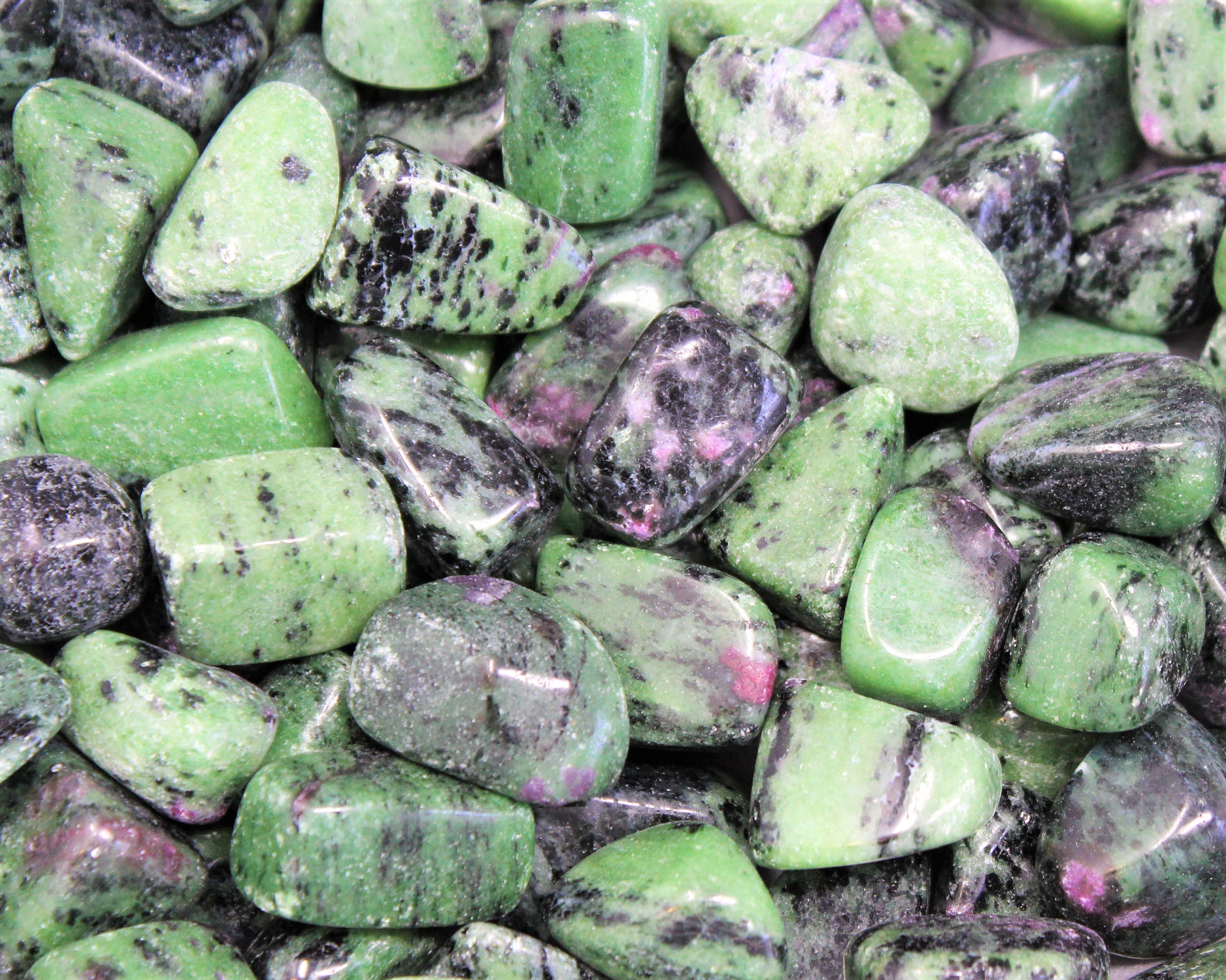 ruby zoisite (tumbled) ruby zoisite (tumbled)