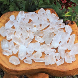 Natural Clear Quartz Crystal Points Wholesale Lots: Choose Ounces or lb Bulk Wholesale Lots 'AAA' Grade Premium Quality Quartz Points image 2