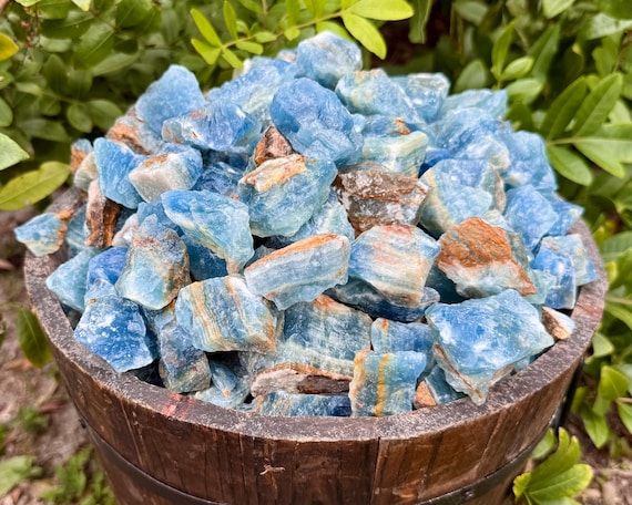 Rough Natural Blue Onyx Stones: Choose Ounces or lb Bulk Wholesale Lots (Premium Quality 'A' Grade Blue Onyx Crystals From Argentina)