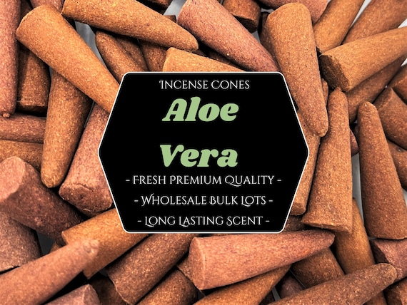 ALOE VERA Incense Cones: Choose 10, 20, 50, 100 or 200 Bulk Lots