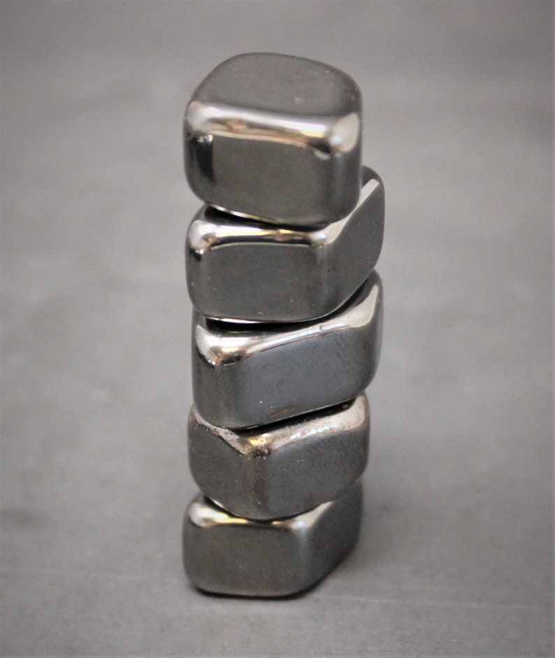 Small MAGNETIC Hematite Tumbled Stones: Choose 4 oz 8 oz or 1 | Etsy