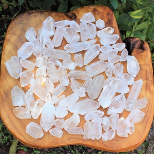 Natural Clear Quartz Crystal Points Wholesale Lots: Choose Ounces or lb Bulk Wholesale Lots 'AAA' Grade Premium Quality Quartz Points image 6