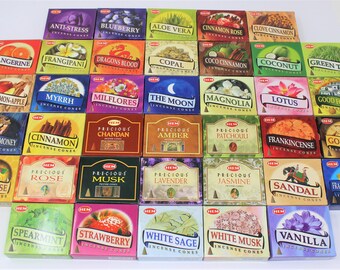 HEM Incense Cones - Mix and Match Scents - Buy 4 Get 4 More FREE - 10 Cones Per Pack - Free Shipping!