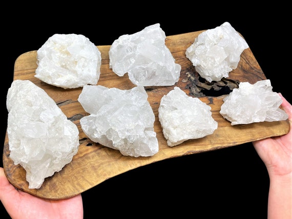 LARGE Clear Quartz Cluster, CLEARANCE Quality Clear Quartz Crystals: Choose Size ('B/C' Grade, Crazy Cheap, Raw Quartz Cluster)