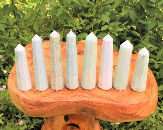 Amazonite Obelisk, 2.5 - 4" (8-Sided, 'A' Grade, Amazonite Crystal, Amazonite Point, Crystal Tower, Amazonite Tower)