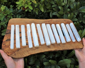 5" Selenite Sticks / Blades: CHOOSE How Many Pieces! (Selenite Logs, Crystal Wands, Mediation, Reiki, Grid Work)