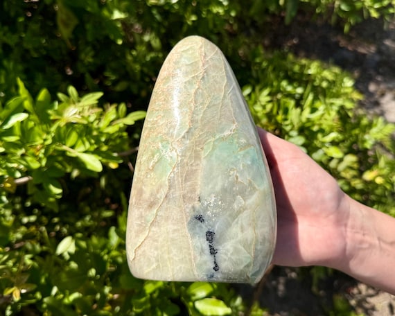 JUMBO Garnierite / Green Moonstone Freeform: Free Standing Display Specimen - EXACT SPECIMEN Shown (Polished Garnierite Free Form, G2)
