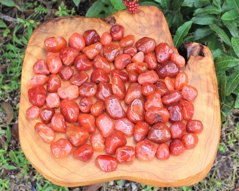 Carnelian Tumbled Stones: Choose How Many Pieces Premium Quality 'A' Grade image 6