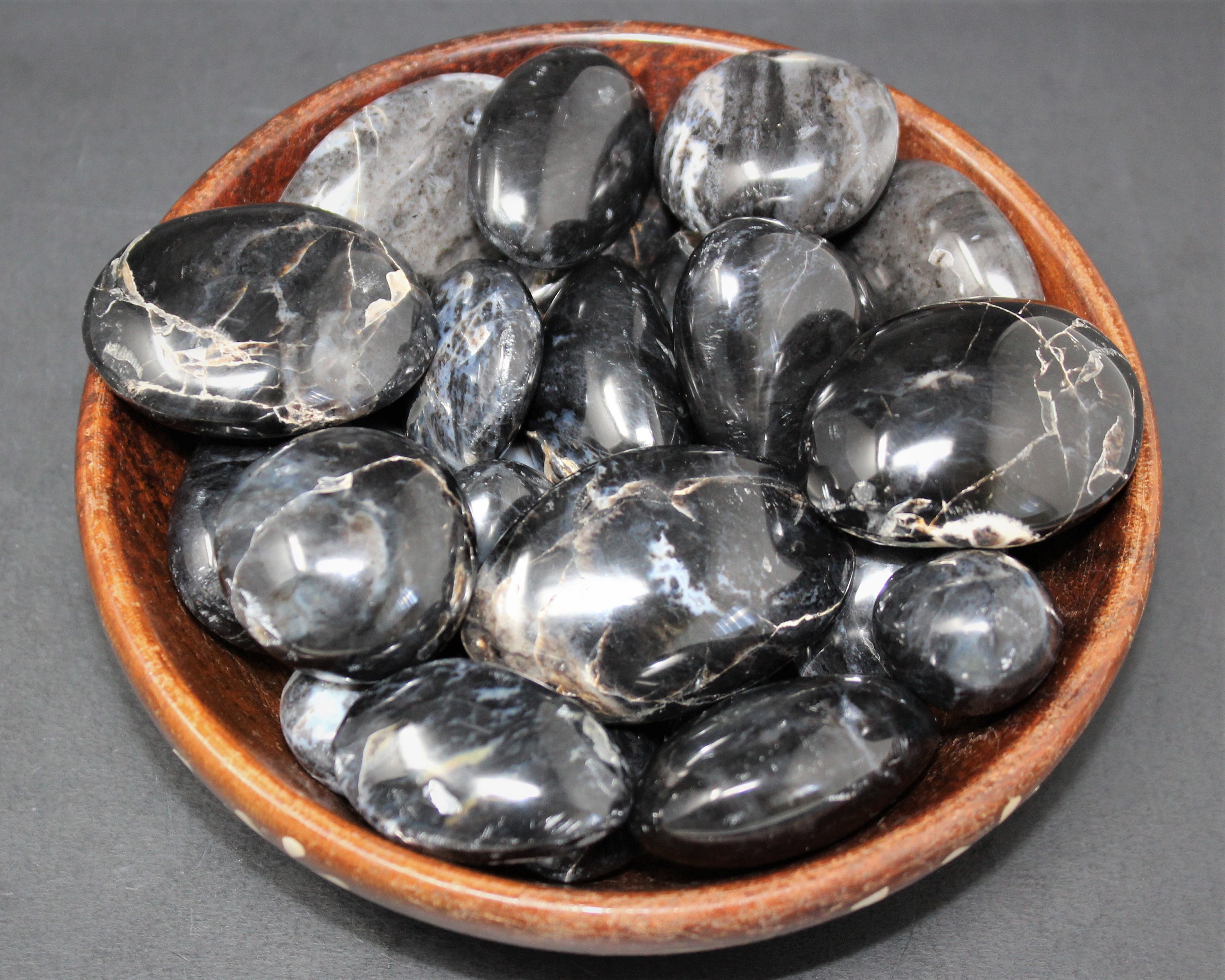 Black Moonstone Hand Polished Stones Choose How Many Pieces ('AAA