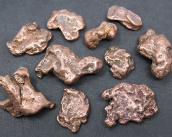 Raw Copper Nuggets 2 oz Wholesale Lot (Natural Copper Nuggett)