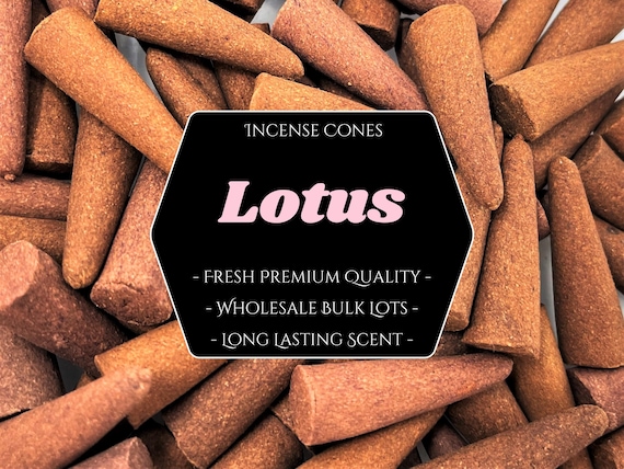 LOTUS Incense Cones: Choose 10, 20, 50, 100 or 200 Bulk Lots