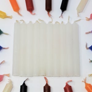 White 4&quot; Chime Candles: Set of 10 Spell Candles (Wholesale Spell Candles, Ritual Candles for Magic, Manifestation, Intent & Spells)