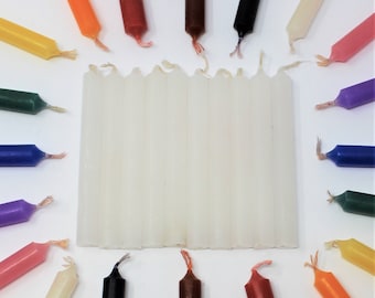 White 4" Mini Chime Candles - Sets of 10 (Wholesale Altar, Spell & Ritual Candles)