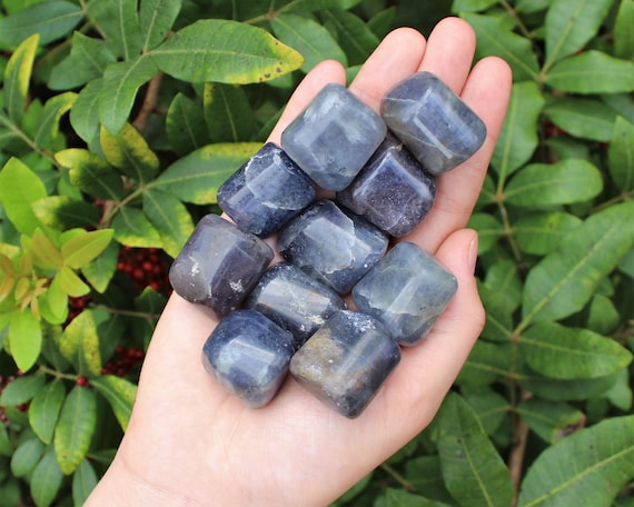 Iolite Tumbled Stones: Choose How Many Pieces (Premium Quality 'A' Grade)
