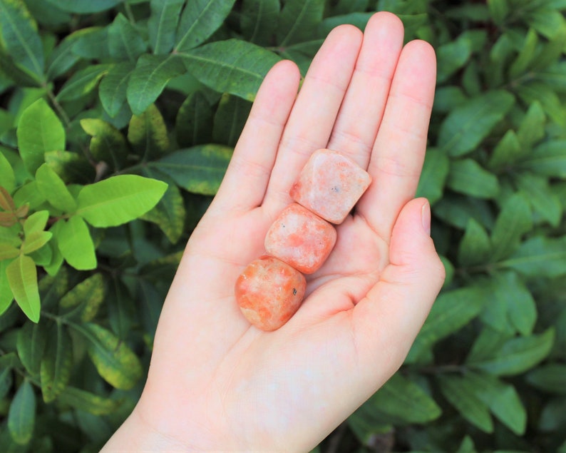 Sunstone Tumbled Stones: Choose How Many Pieces Premium Quality 'A' Grade image 6