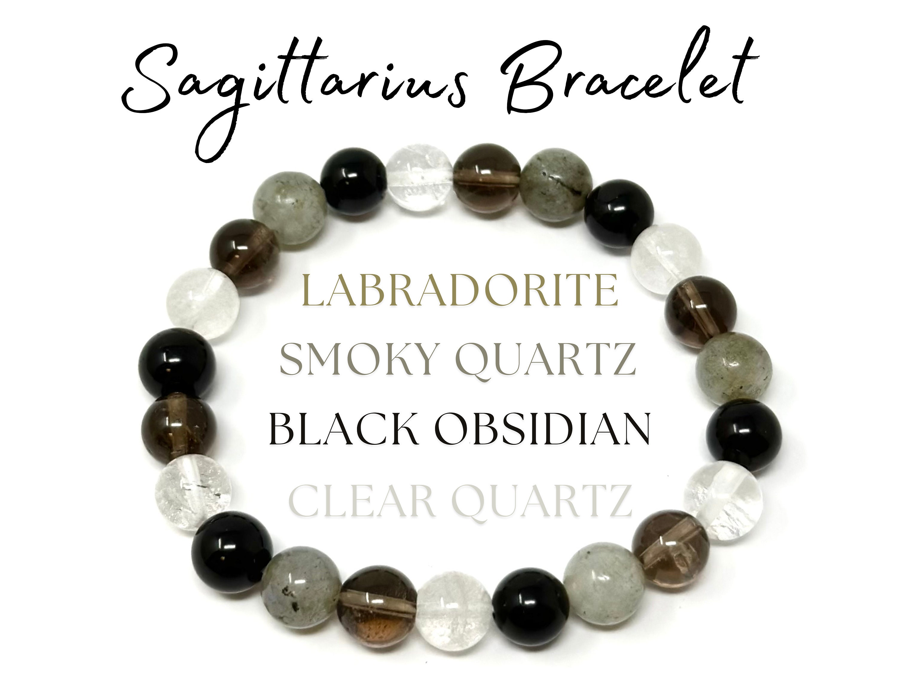 Clear Quartz 8 mm Round Bead Bracelet