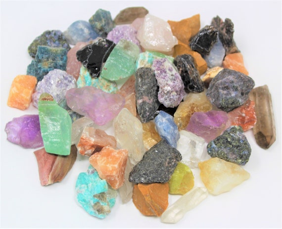 MINIATURE Crafters Collection Gems Crystals Tiny Natural Raw Minerals: Choose Ounces or lb Bulk Wholesale Lots (Premium Quality 'A' Grade)