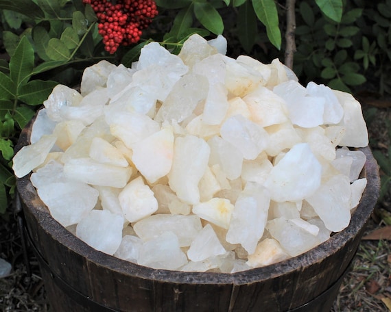 Clear Quartz Rough Natural Stones: Choose Ounces or lb Bulk Wholesale Lots (Premium Quality 'A' Grade)