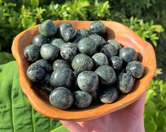 Jade Nephrite Tumbled Stones: Choose Ounces or lb Bulk Wholesale Lots (Premium Quality 'A' Grade)