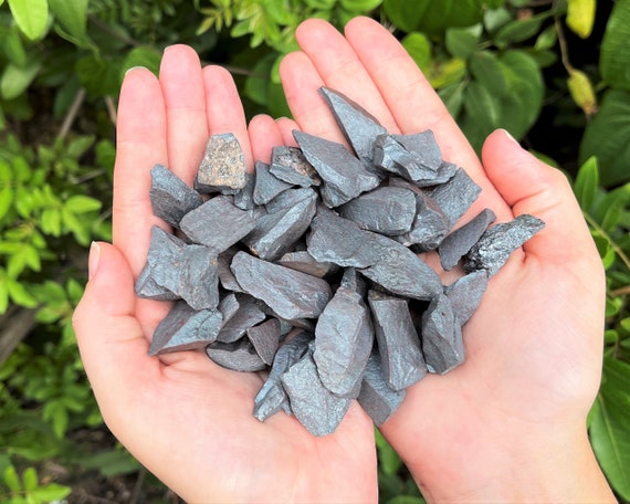 Hematite Rough Natural Crystal Chips, 0.5 - 1.25": Choose Ounces or lb Bulk Wholesale Lots (Raw Hematite, Natural Hematite Crystals)