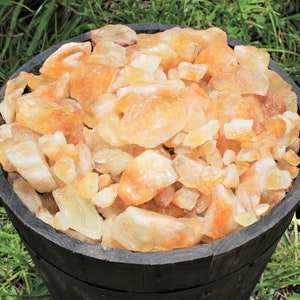 LARGE Rough Citrine Chunks, 2 3: Choose How Many Pieces 'A' Grade Premium Quality Raw Citrine Crystals image 4