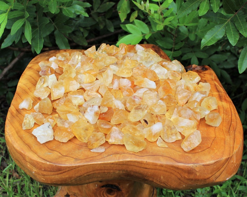 Citrine Rough Crystal Chips, 0.5 1.25: Choose Ounces or lb Wholesale Bulk Lots 'AAA' Quality Raw Citrine Chips, Rough Citrine Chips image 3