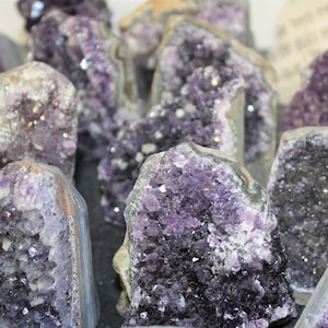 Amethyst Cut Base Clusters, CLEARANCE Quality Crystal Quartz Geodes B Grade, Crazy Cheap: Choose Size Amethyst Free Standing Crystals image 4